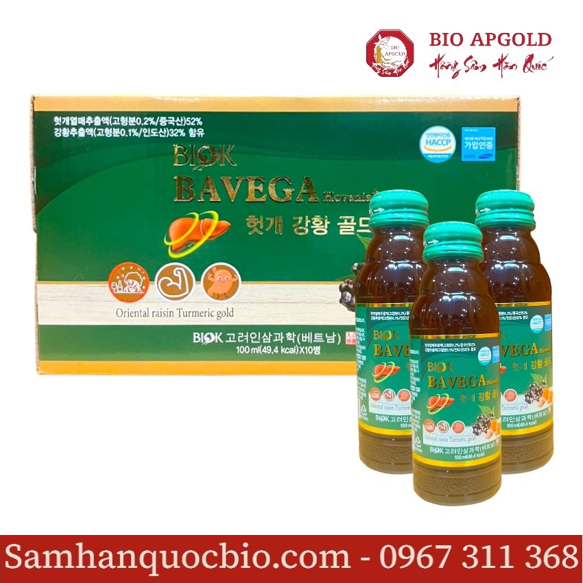 nước bổ gan bavega biok hàn quốc