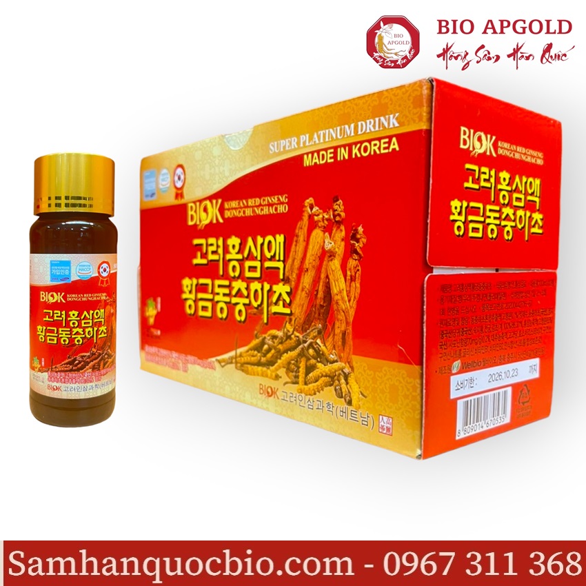 nước sâm đông trùng hạ thảo well bio