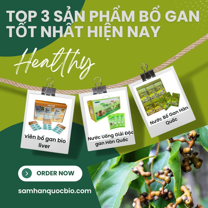 top 3 sản phẩm bổ gan tốt nhất hiện nay