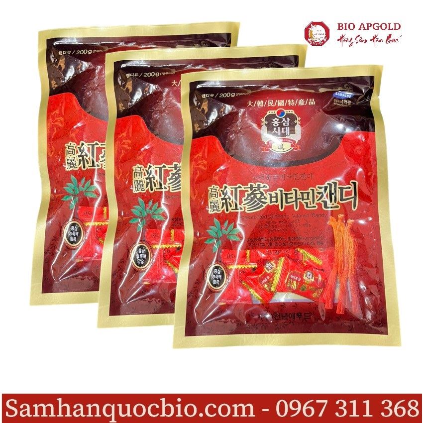 Kẹo Hồng Sâm Hàn Quốc Gói 200g