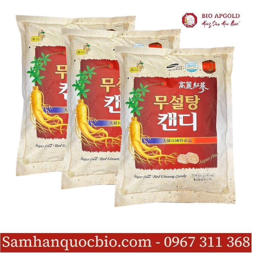 Kẹo Sâm Không Đường 500g Hàn Quốc