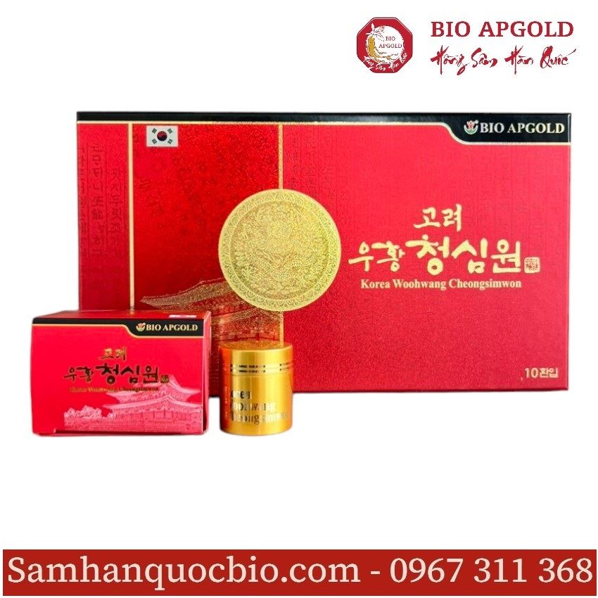 Ngưu Hoàng Thanh Tâm Hộp Giấy 10 Viên - Bio Apgold