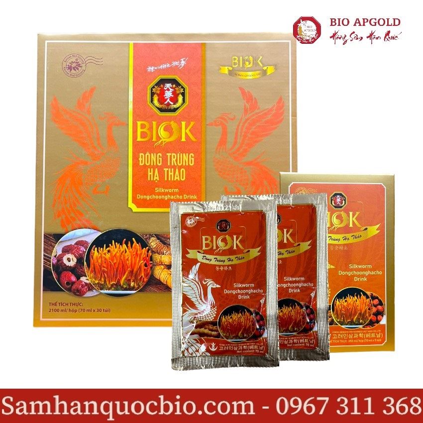 Nước Uống Đông Trùng Hạ Thảo Hộp 30 Gói - Biok