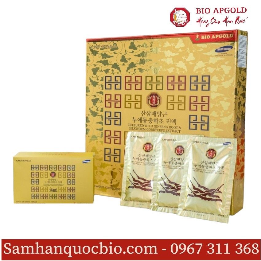 Nước Sâm Núi Đông Trùng Hạ Thảo Hộp 30 Gói Bio Apgold